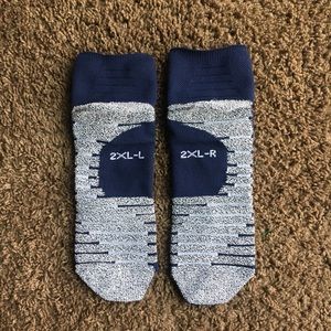 ALTERED CUT NIKE GRIP SOCKS XXL NAVY BLUE